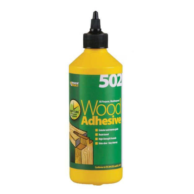 Colle à bois tout usage Everbuild 502 résistante aux intempéries 250ml