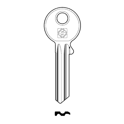 Silca GE106 Cylinder Key Blank for Gege