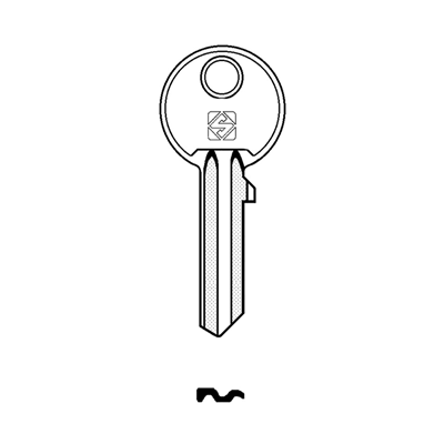 Ébauche de clé Silca CS7 pour cylindre Cisa