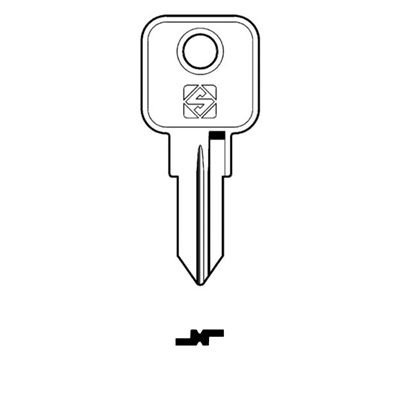 Silca MLM1 Cylinder Key Blank for Miwa