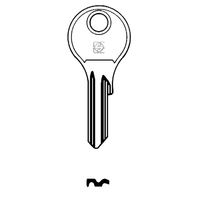 Silca DM8 Cylinder Key Blank for Dom