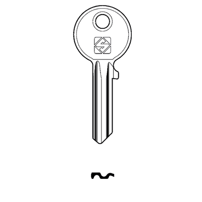 Silca AB3 Cylinder Key Blank to suit Abus
