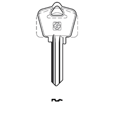 Silca AVC1 Cylinder Key Blank for Avocet