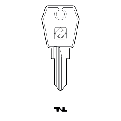 Silca EU5R Cylinder Key Blank for Euro Locks