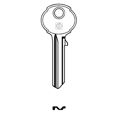 Silca GN1 Cylinder Key Blank for Gibbons