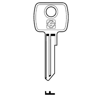 Ébauche de clé de cylindre Silca LF11 pour Lowe & Fletcher