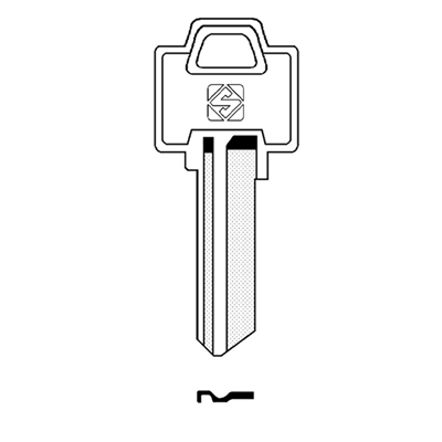 Silca WEI5 Cylinder Key Blank for Weiser