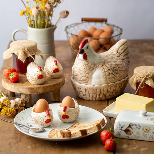 Price & Kensington Country Hens Salt And Pepper Set
