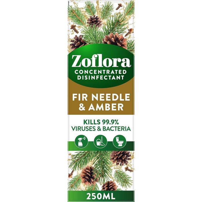 Zoflora Désinfectant liquide concentré multi-usages Aiguille et Ambre 250 ml