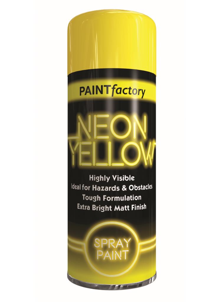PF Neon Yellow Spray Paint - 200ml