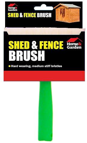 Pinceau H&G pour abri de jardin et clôture - Applicateur de peinture durable de qualité supérieure pour des projets extérieurs sans effort