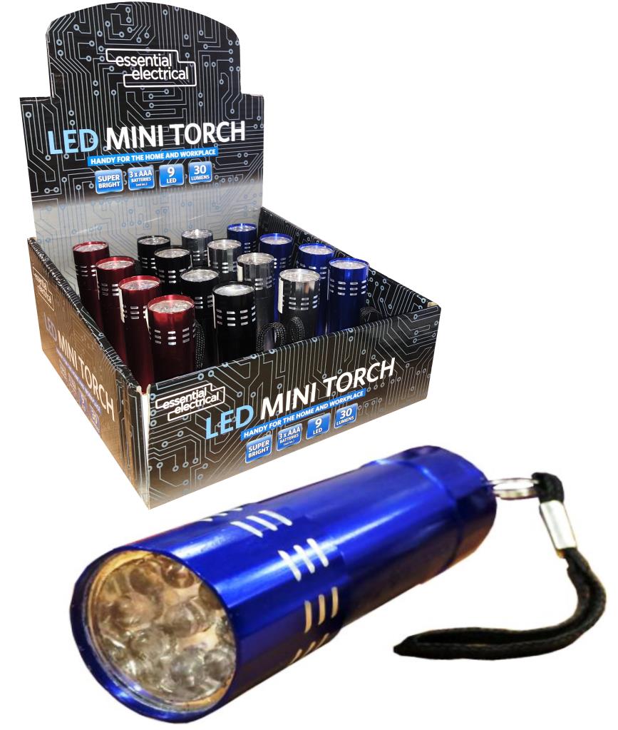 EE Mini Torche 9 LED - Lampe Torche de Poche Compacte et Puissante pour Usage Quotidien