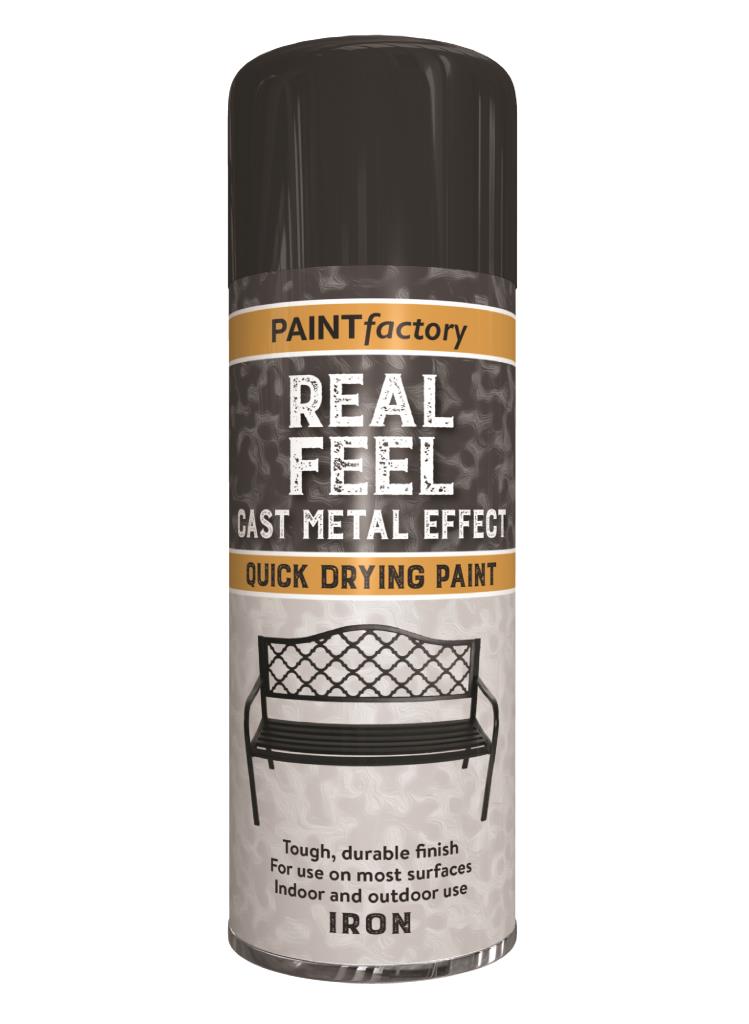 Premium Finish Cast Iron Effect Spray Paint - 400ml Can (Pack of 12) - Versatile, Durable, and Easy to Apply