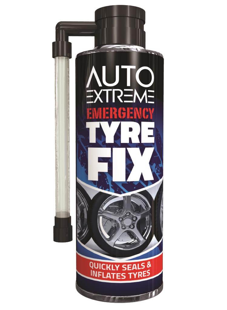 AX Réparation Rapide Pneu 300ml - Solution Instantanée pour les Crevaisons, Réparation Facile à Faire Soi-Même