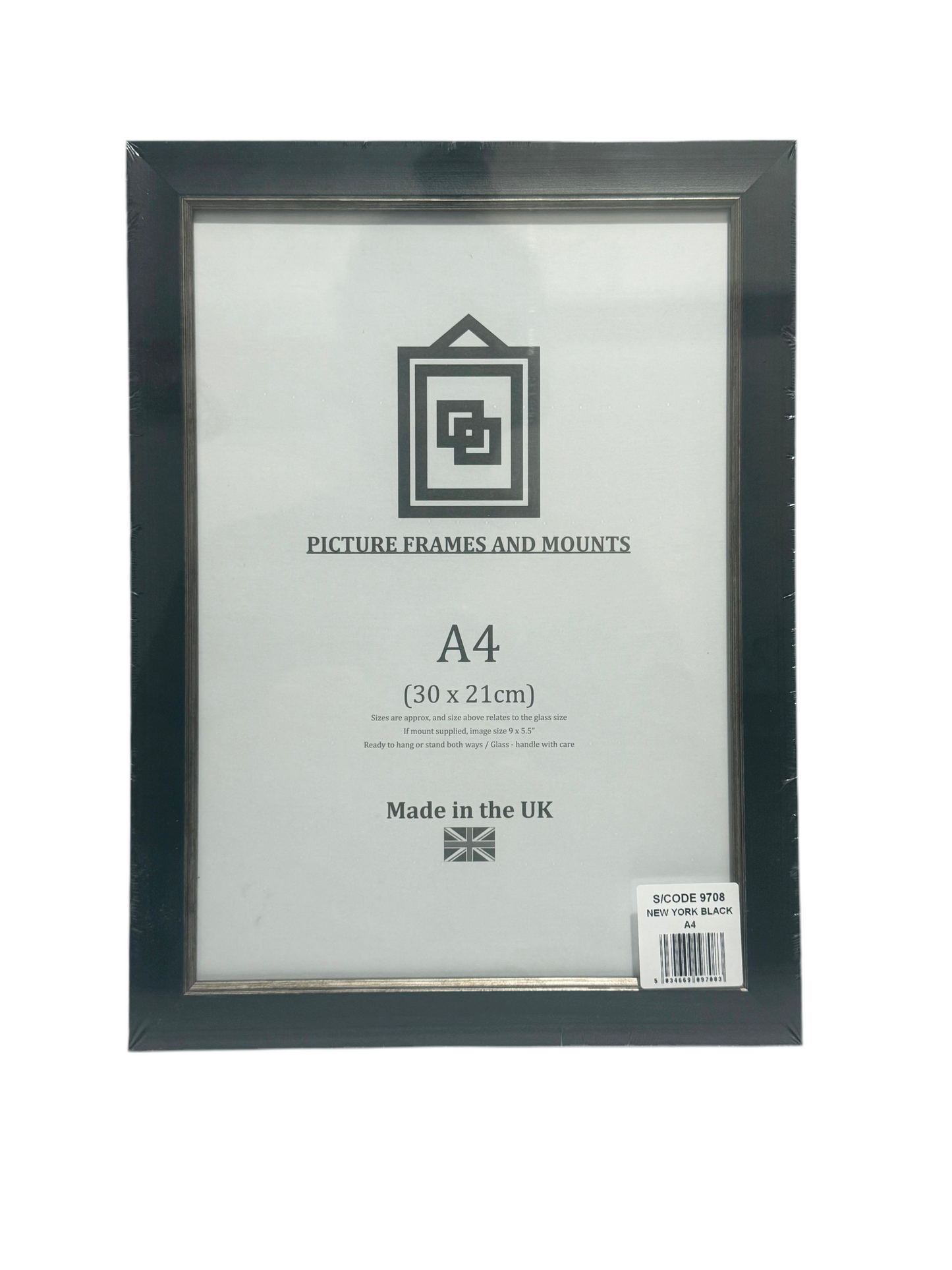 NEW YORK BLACK A4 30x21cm PICTURE FRAME