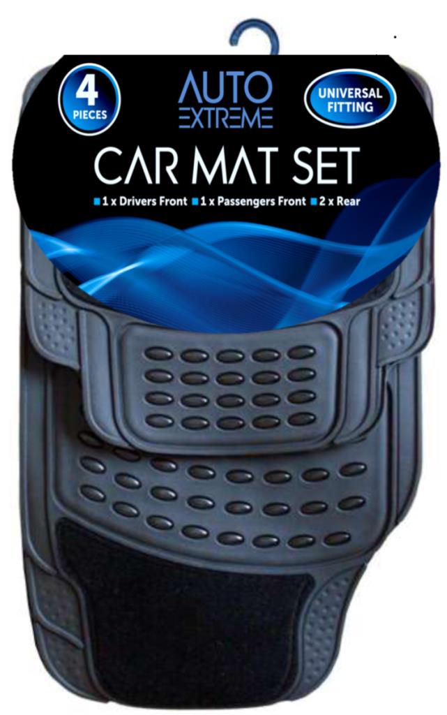 Tapis de voiture AX en moquette et caoutchouc - Protection de sol de qualité supérieure