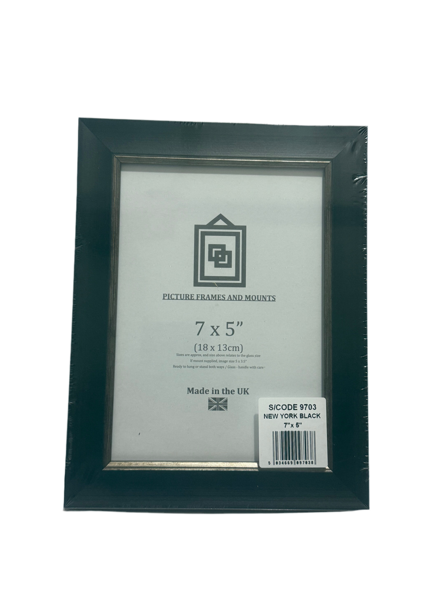 NEW YORK BLACK 7x5” (18x13cm) PICTURE FRAME