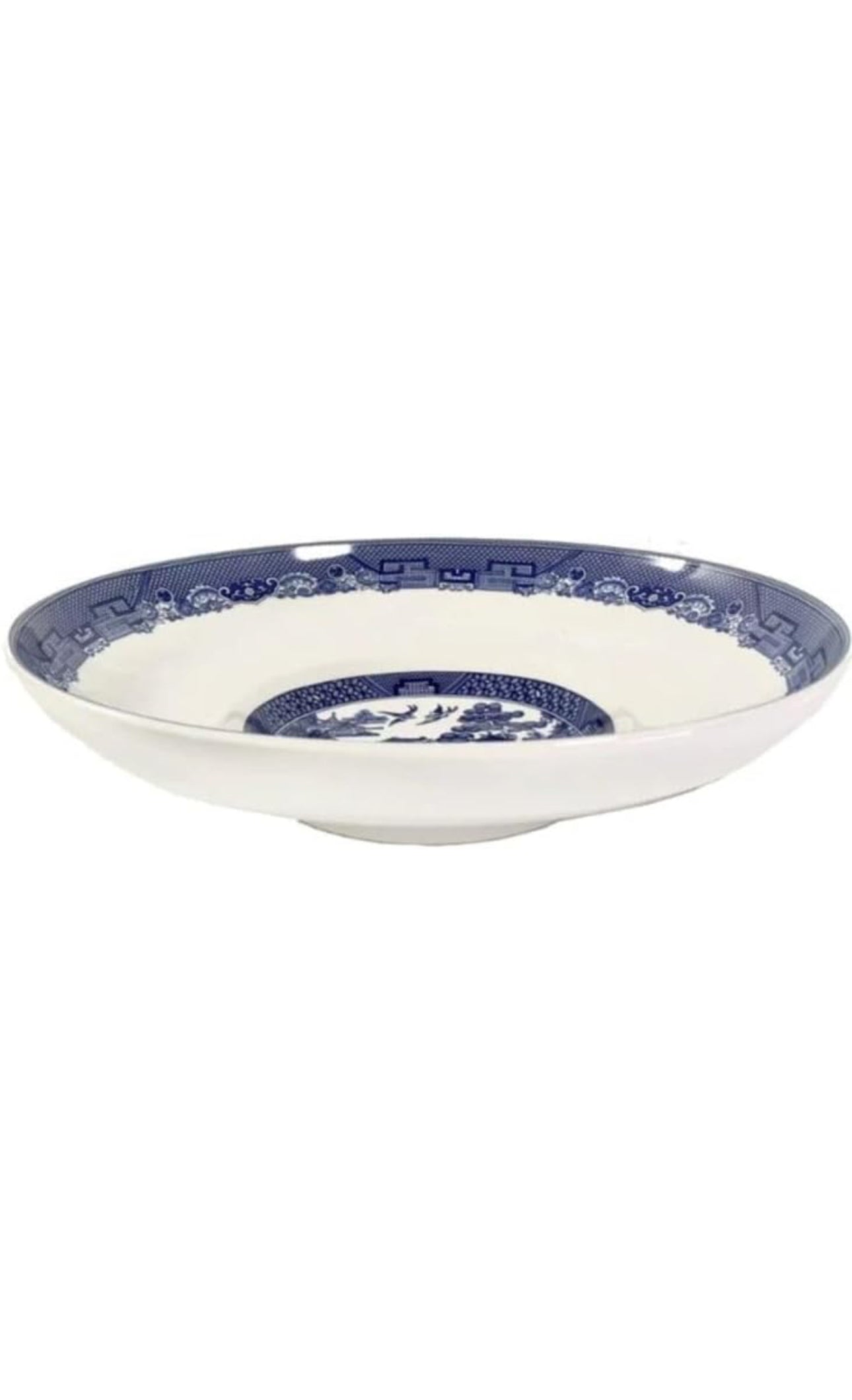 BLUE WILLOW PASTA DISH 28.5cm