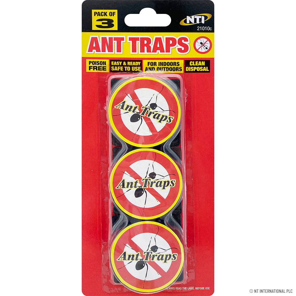 Pièges à fourmis, station d'appât pré-appâtée, intérieur, extérieur, attrape-propre, détruit le nid, lot de 3