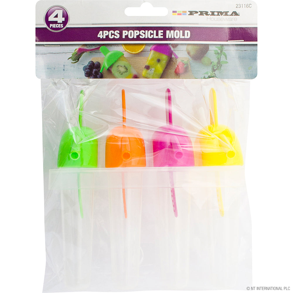 Créez de délicieuses gâteries glacées, moule à sucettes glacées/bâtonnets de crème glacée 4 pièces
