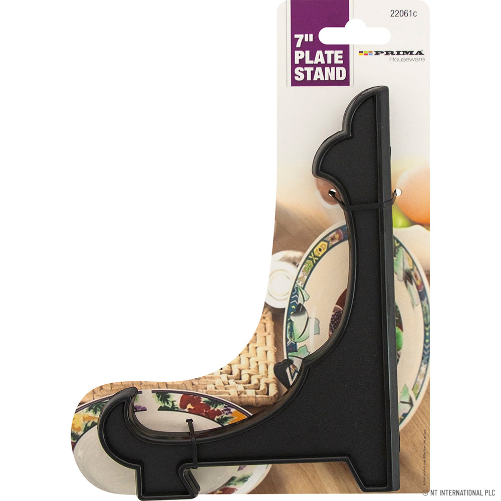 Présentoir en plastique noir pour assiettes de 18 cm (7") — Mettez vos assiettes en valeur avec élégance
