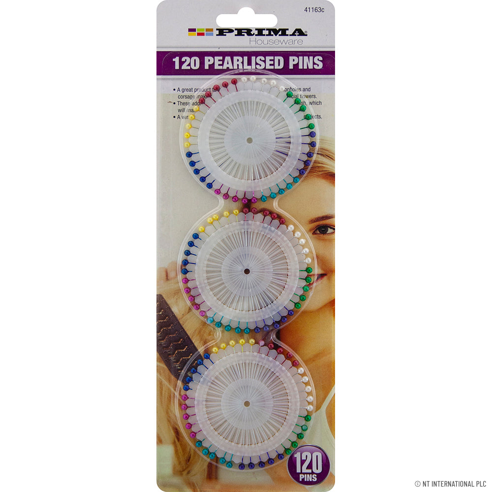Kit de couture premium 3 pièces 120 épingles à cheveux nacrées