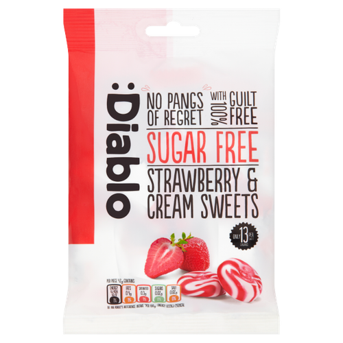 DIABLO S/F STRAWBERRY&CREAM SWEET 75GM