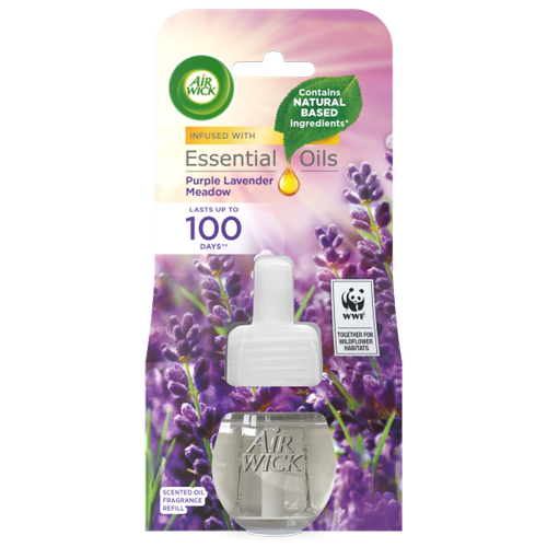 Recharge individuelle électrique liquide Air Wick Lavande et Prairie Violette 19ml