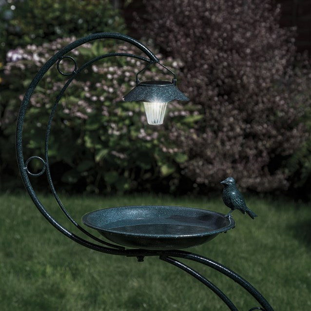 Solar Bird Bath With Planter