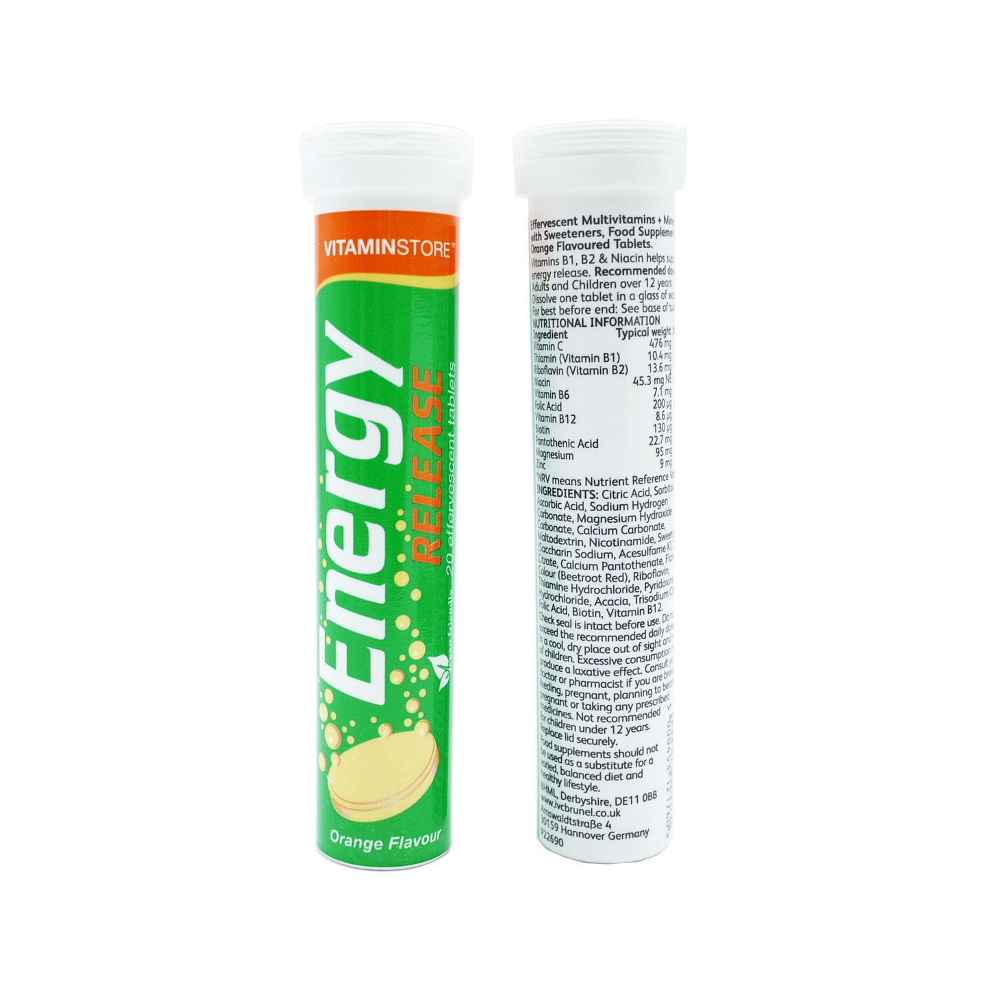 VITAMIN STORE COMPRIMÉS EFFERVESCENTS ÉNERGIE 20 PASTILLES