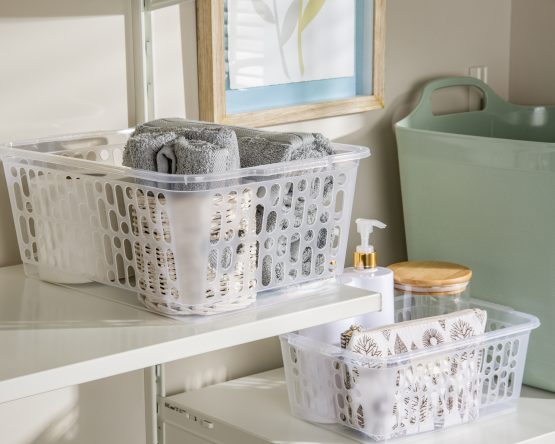 Single Medium Handy Basket Clear
