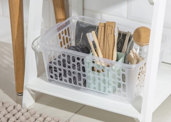 Panier de rangement Wham Single Large Handy transparent