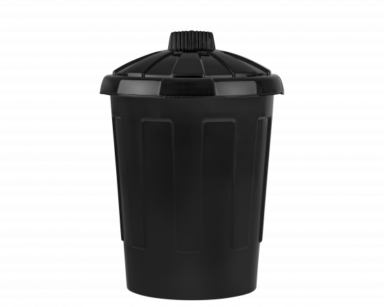 Poubelle Eden 80 L noire
