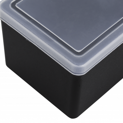 Organisateur 1.02 Boîte 14,5cm Profonde Recyclée Noir/Transparent