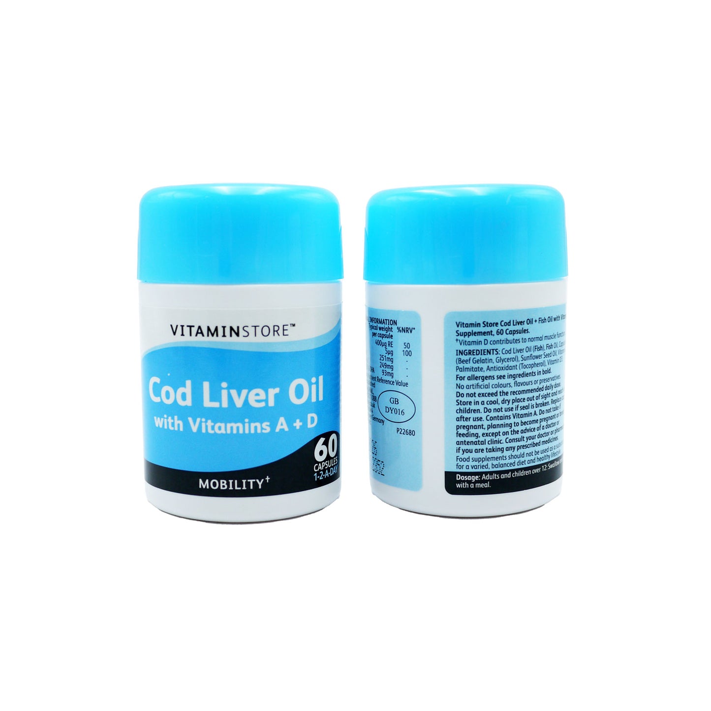 VITAMIN STORE HUILE DE FOIE DE MORUE 500MG 60 GÉLULES