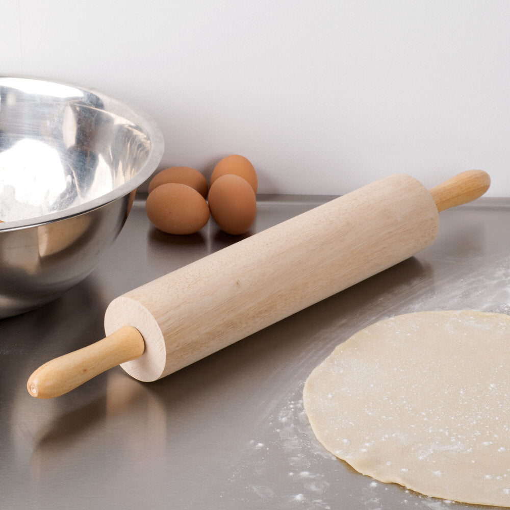 Rouleau à pâtisserie en bois tournant