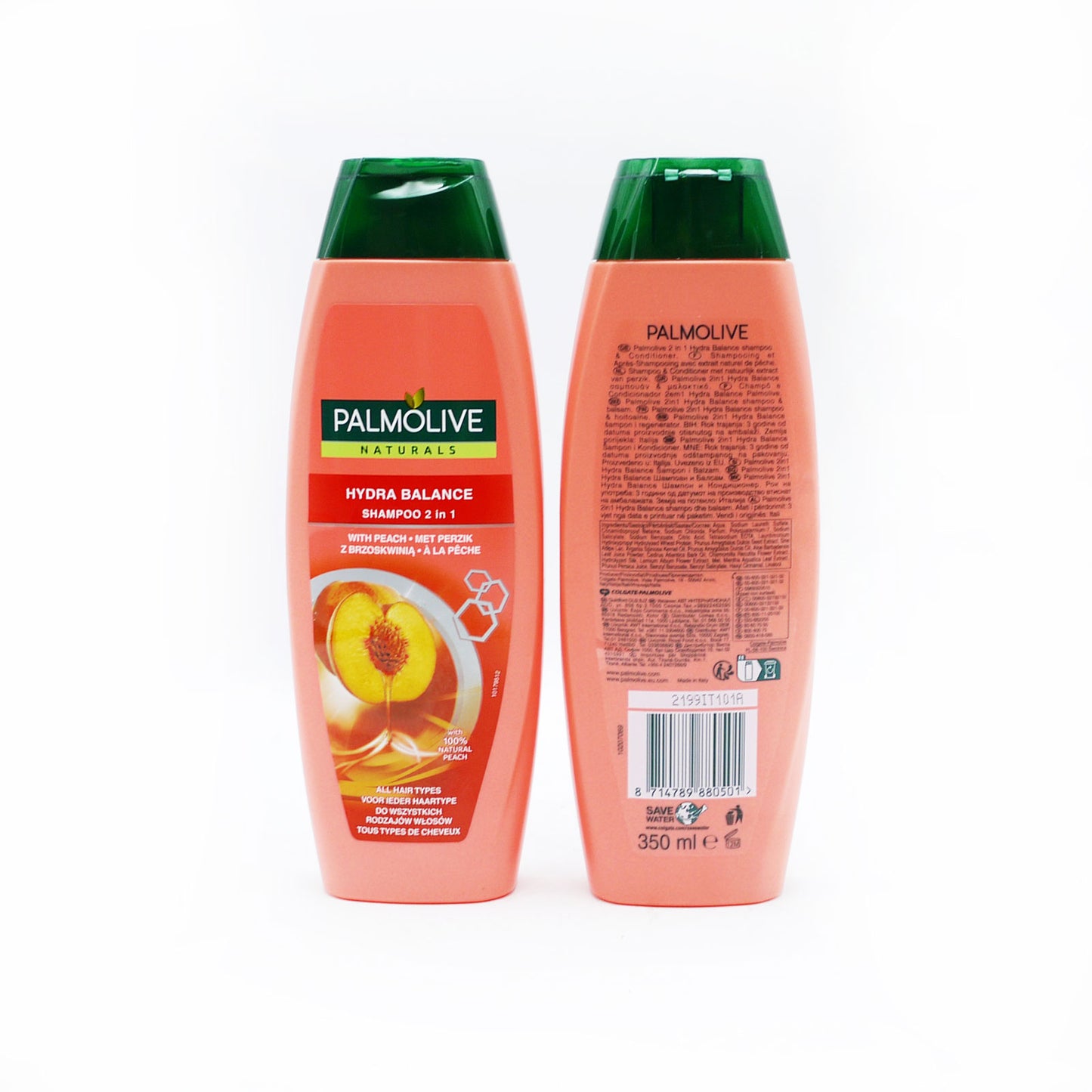 SHAMPOOING PALMOLIVE 2 EN 1 HYDRA PÊCHE 350ml