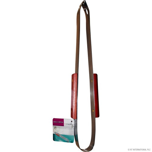 Pince/grilloir de BBQ en A.I. - Manche en bois