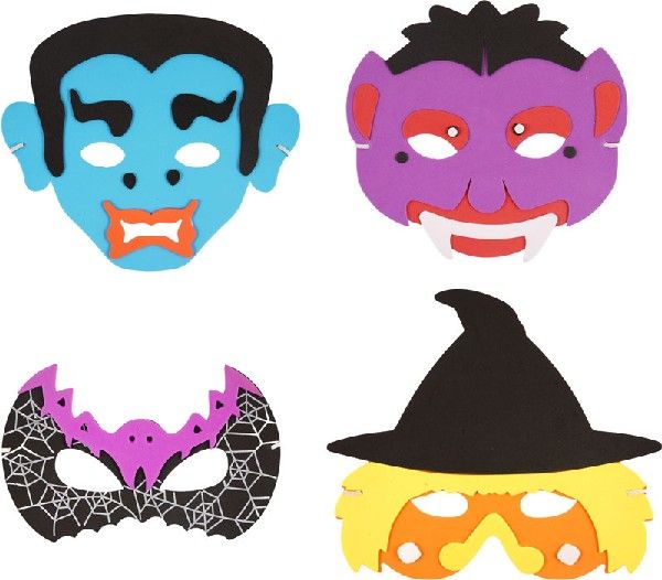 MASQUE HALLOWEEN EVA 4 ASSORTIS