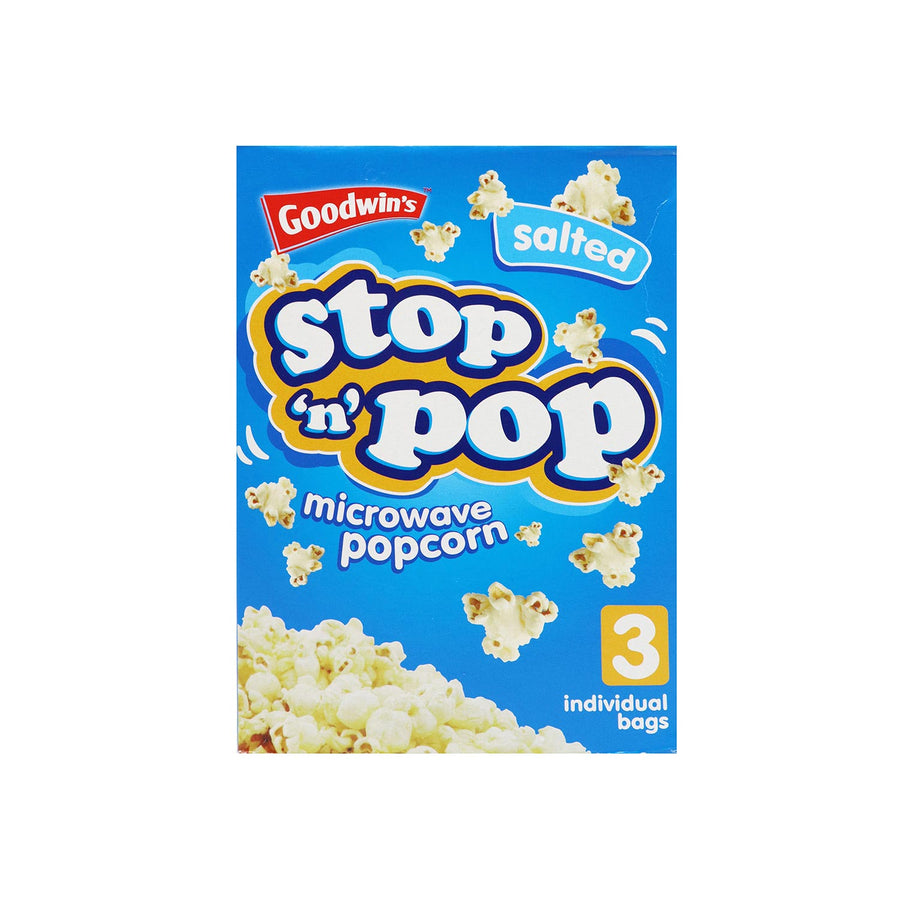 Stop 'N' Pop Salted Microwave Popcorn 3x85g