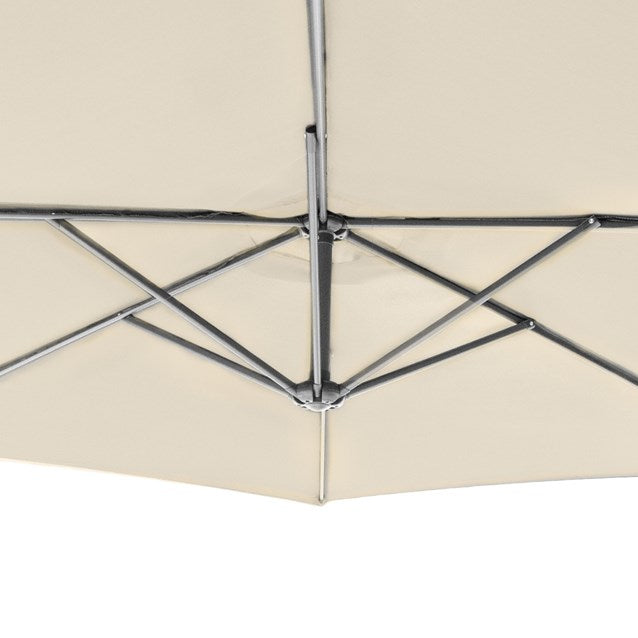 3M Cantilever Banana Parasol - 6 Ribs - Beige
