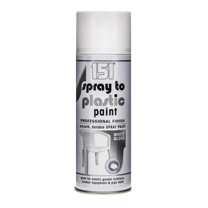 Peinture en aérosol brillante blanche pour plastique 151 400 ml