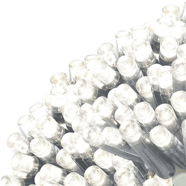 50 lampes solaires LED - Blanc brillant