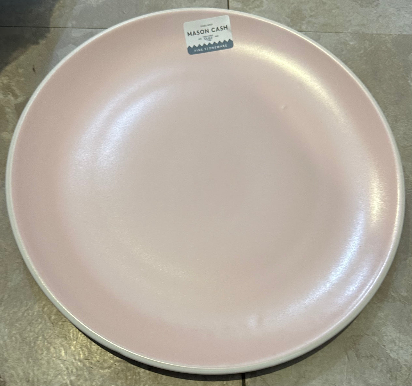 MASON CASH CERAMIC DINNER PLATE PINK
