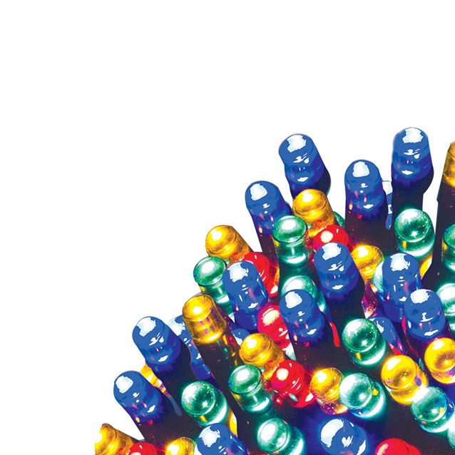 50 lampes solaires LED – Multicolores