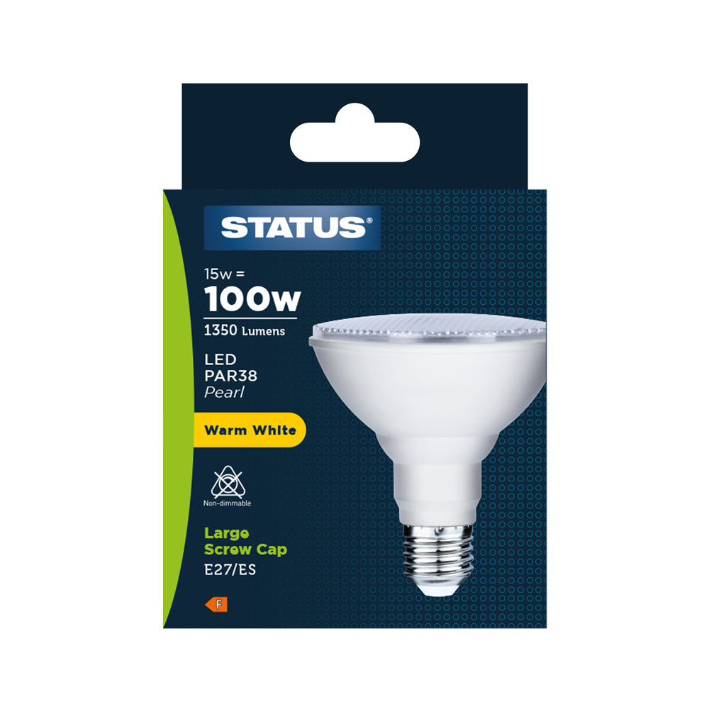 15W = 100W = 1350 lumens - PAR 38 - E27 - Boîte de 1 ampoule