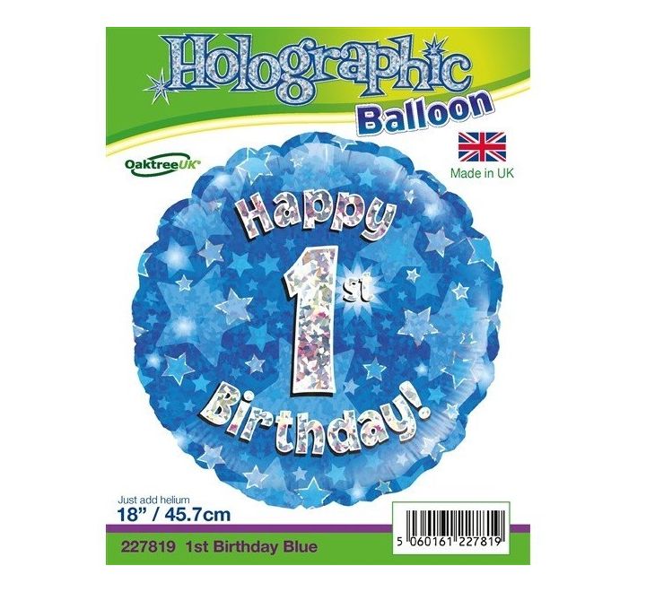 18in Oaktree Number 1 Birthday Helium Balloon