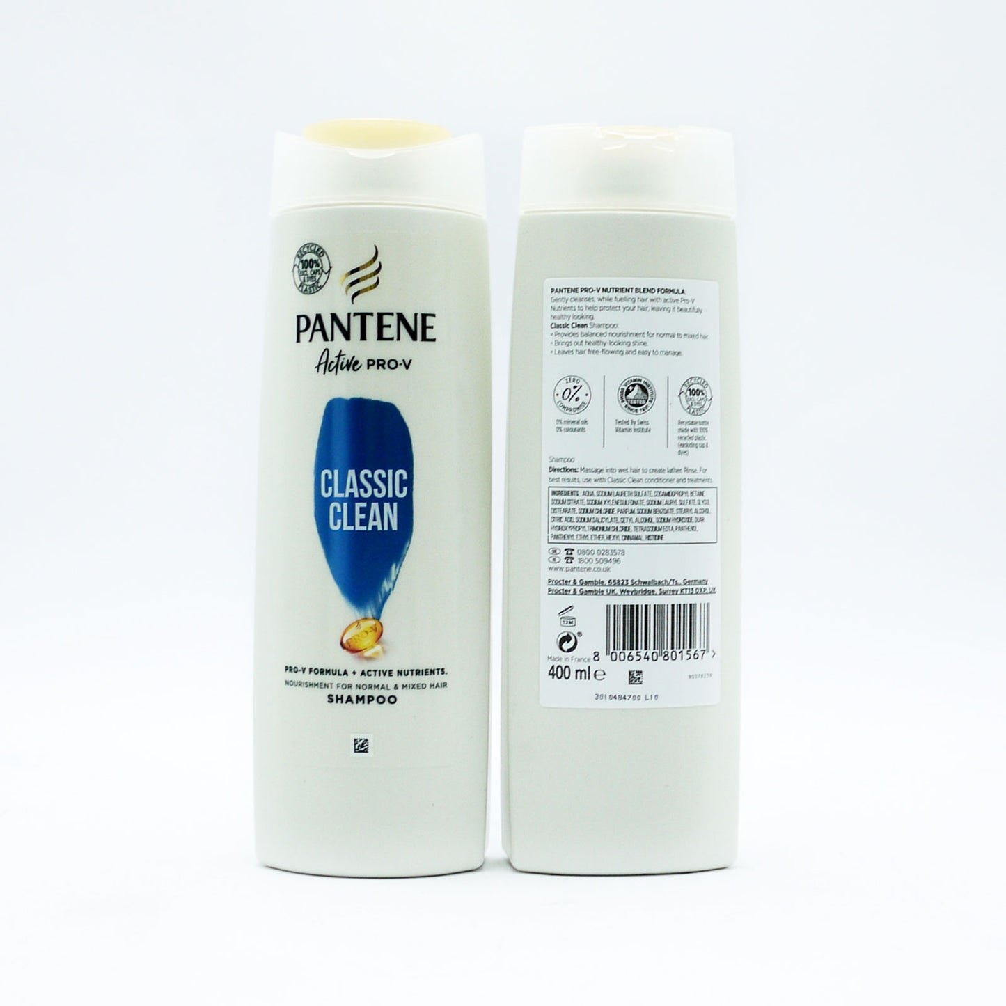 PANTENE SHAMPOOING CLASSIQUE PROPRE 400ml
