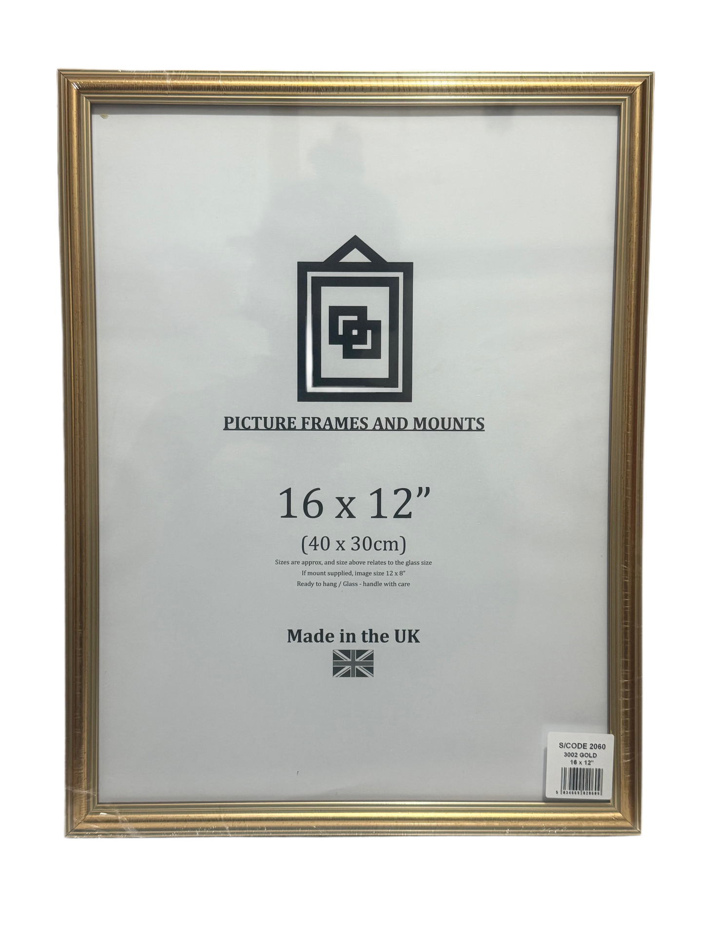 3002 GOLD 16x12” (40x30cm) PICTURE FRAME