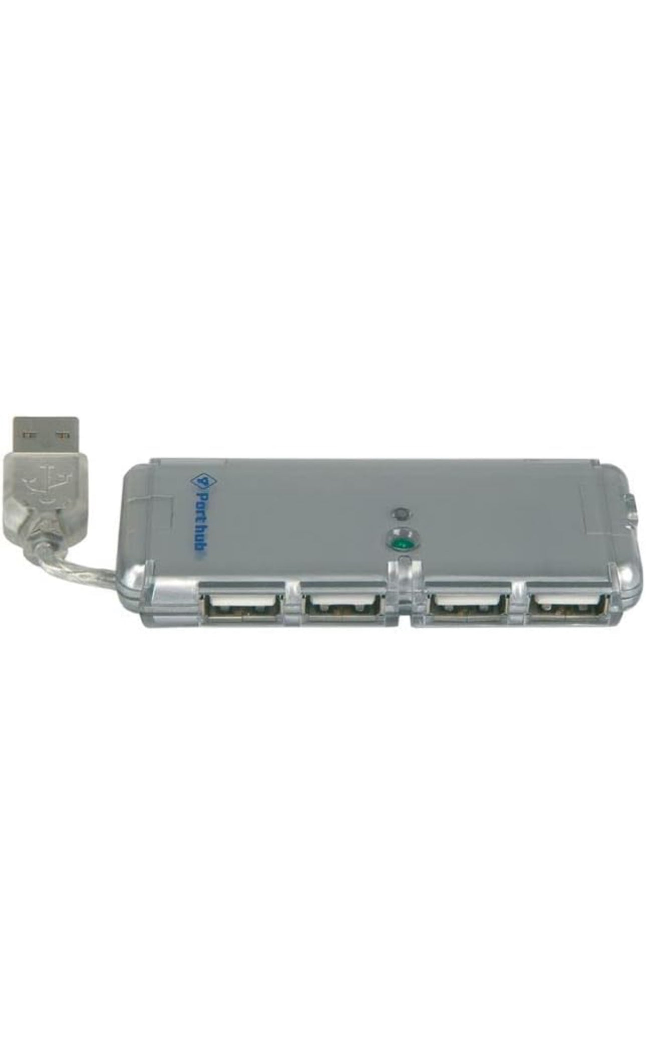 Concentrateur USB 2.0 4 ports argenté